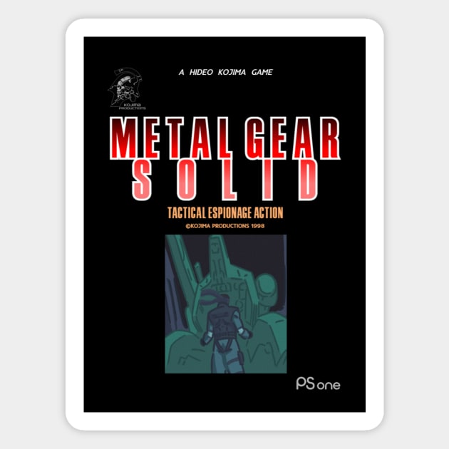 Metal Gear Solid Retro Boxart Magnet by MetalGearPluck